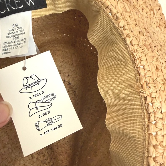 J. crew packable straw hat nwt main image 5